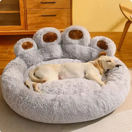 Fluffy Dog Bed Plush Kennel Accessories Pet Products Large Dogs Beds Bedding Sofa Basket Small Mat Cats Big Cushion Puppy Pets