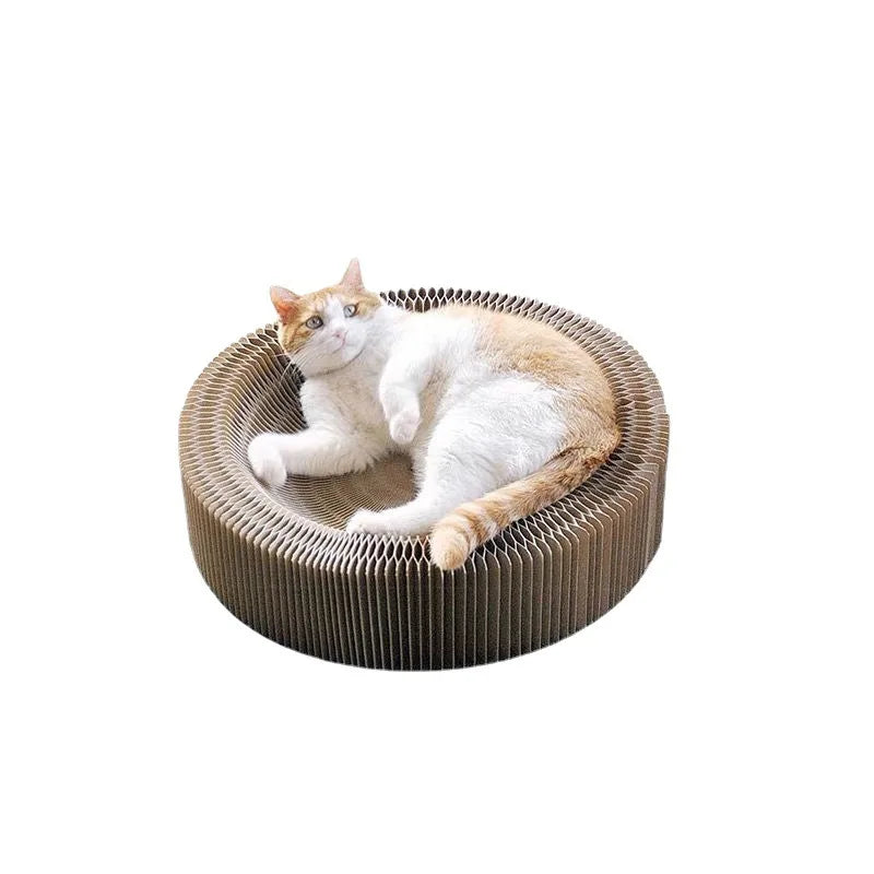 Creative Accordion Cat Scratching board Pet supplies Decompress Claw Grinding corrugated paper cat toys