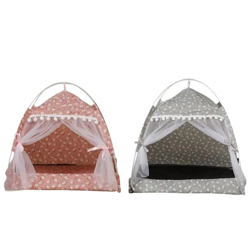 Cat Nest Portable Folding Pet Tent Cat House Cage For Cat Tent Playpen Puppy Kennel Easy Operation Fence With Screen Door